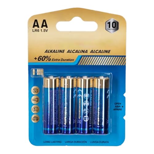 pila alcalina LR6 (AA) de 1,5 V, 4 uds