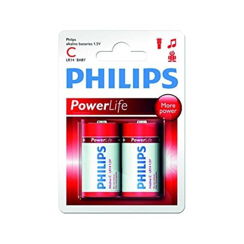 pack de 2 Pilas C Philips LR14P2B/10/ 1.5V/ Alcalinas